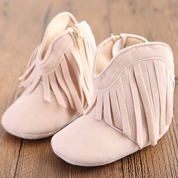 Infant on sale fringe boots