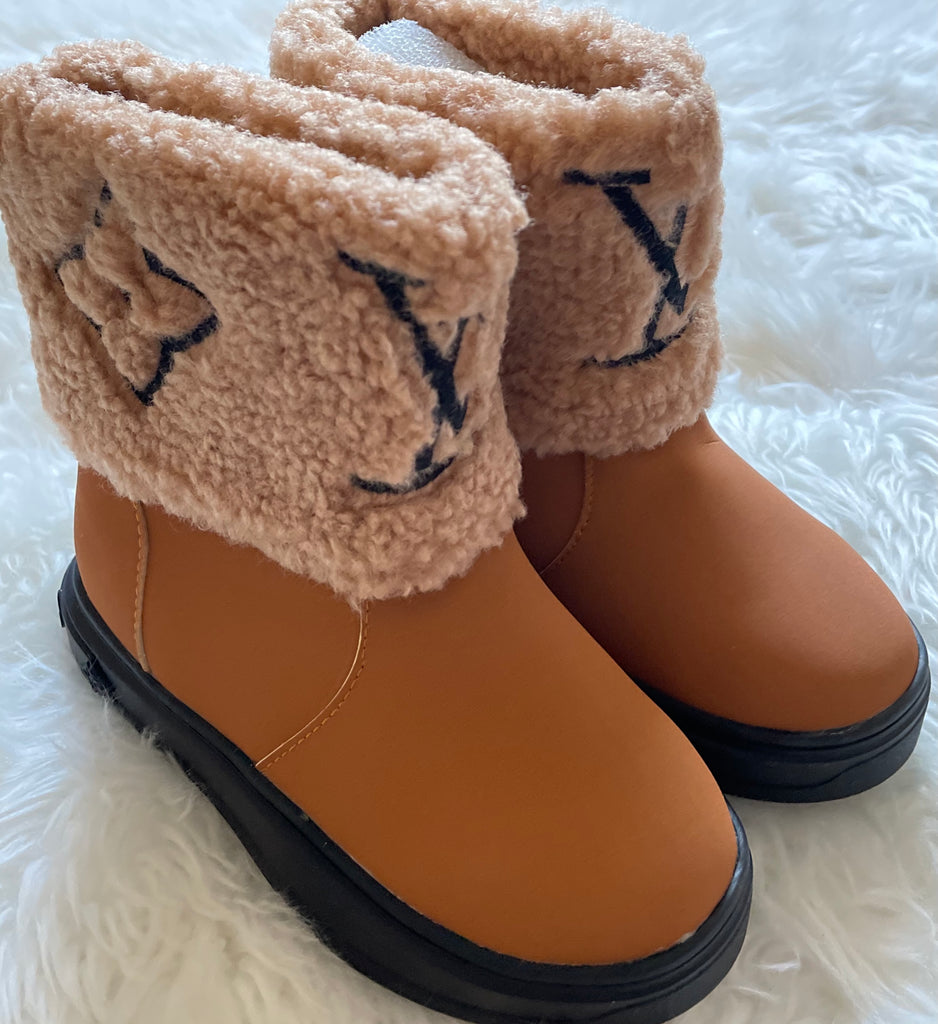 Louis Vuitton Shearling Snowdrop Flat Ankle Boots Brown 2020